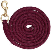 Zilco Lead Rope Burgundy Braided Lead Rope PP 32mm Brass Plated Snap
