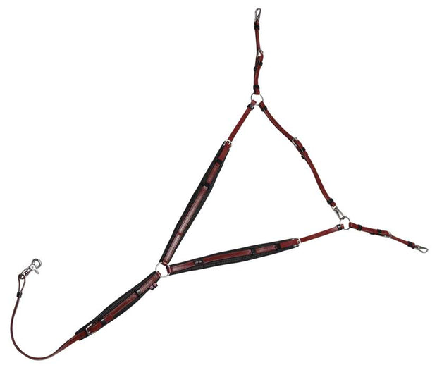 Zilco Bridle Burgundy Zilco Endurance Marathon Breastplate Deluxe Stainless Steel Fittings - Arab