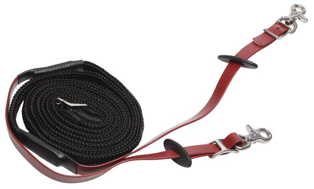 Zilco Reins Burgundy Zilco Endurance Reins - Woven Grip Stainless Steel Fittings