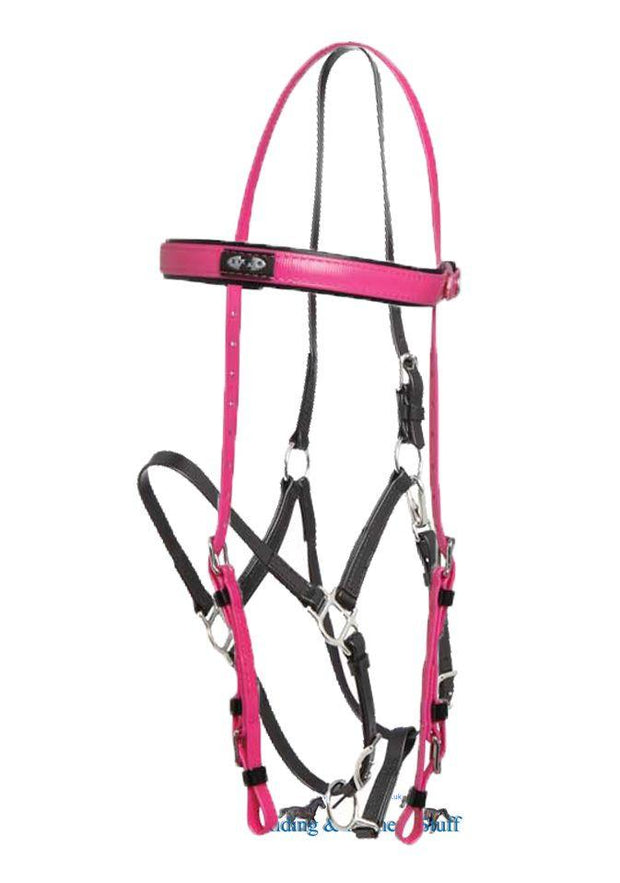 Zilco Cerise / Black Zilco Deluxe Endurance Bridle Complete - Arab