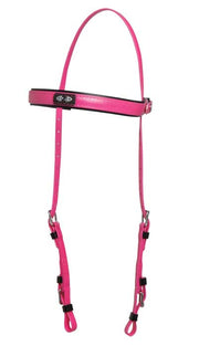 Zilco Bridle Cerise Pink Zilco Deluxe Endurance Bridle 2 Part Stainless Steel Fitting - Bridle Part