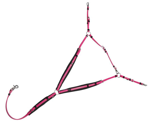 Zilco Bridle Cerise Pink Zilco Endurance Marathon Breastplate Deluxe Stainless Steel Fittings - Arab