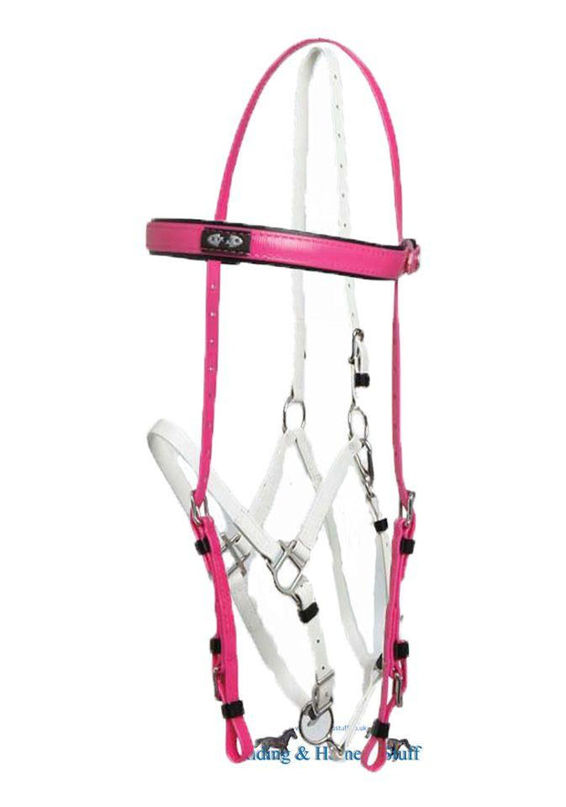 Zilco Cerise / White Zilco Deluxe Endurance Bridle Complete - Arab