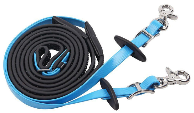 Zilco Reins Cyan Blue Zilco Endurance Reins R Grip