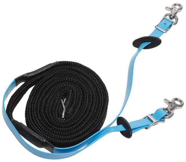 Zilco Reins Cyan Blue Zilco Endurance Reins - Woven Grip Stainless Steel Fittings