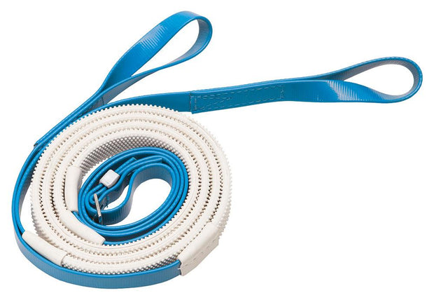 Zilco Cyan Zilco 16mm Rein Loop End Race Reins with White Grips