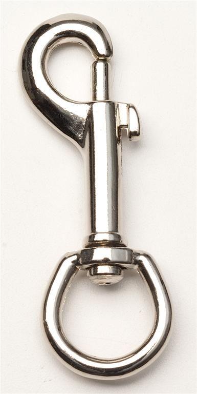 Zilco Die Cast Nickel Plate Snap Hook - Round Eye