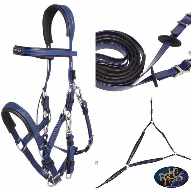 Zilco Bridle Dk Blue Zilco Marathon Endurance Set Arab Size