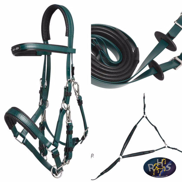 Zilco Bridle Dk Green Zilco Marathon Endurance Set Arab Size