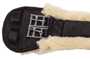 Zilco Girth Fleece Lonsdale Girth - Black with White Fleece