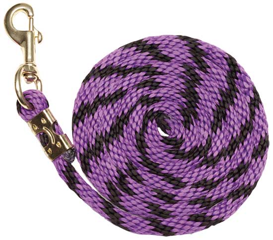 Zilco Lead Rope Lavender/Black Zilco Braided Nylon Lead Rope 2 Tone 19 mm