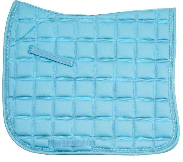 Zilco Light Blue Zilco Diamante Trim Dressage Square