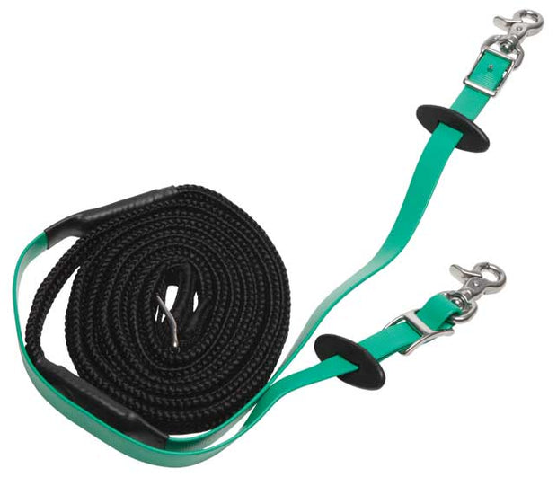 Zilco Reins Light Green Zilco Endurance Reins - Woven Grip Stainless Steel Fittings