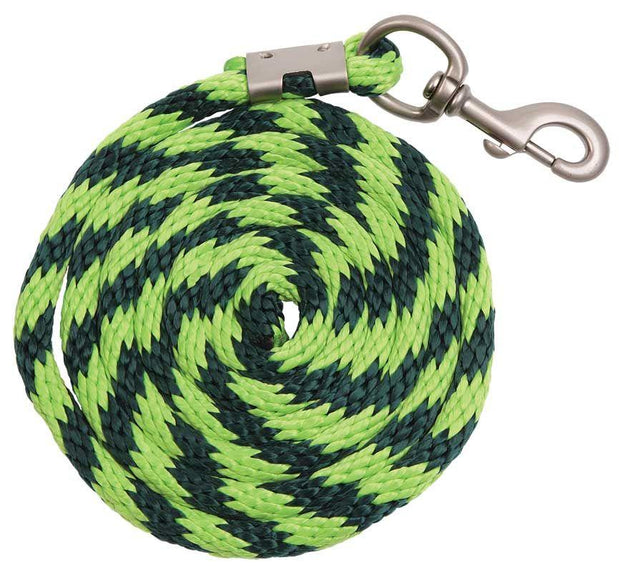 Zilco Lead Rope Lime/Dk Green Braided PP Lead