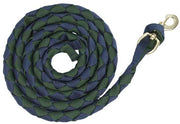 Zilco Lead Rope Navy/Green Plaited Nylon Lead Rope