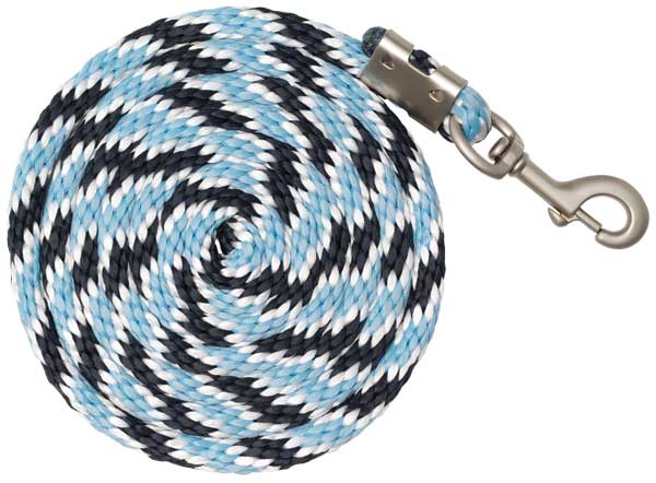 Zilco Lead Rope Navy/Light Blue Blue/White Lead Rope Braided Nylon 3 Tone