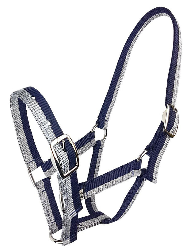 Zilco Headcollar Navy/Silver Sparkle Foal Halter