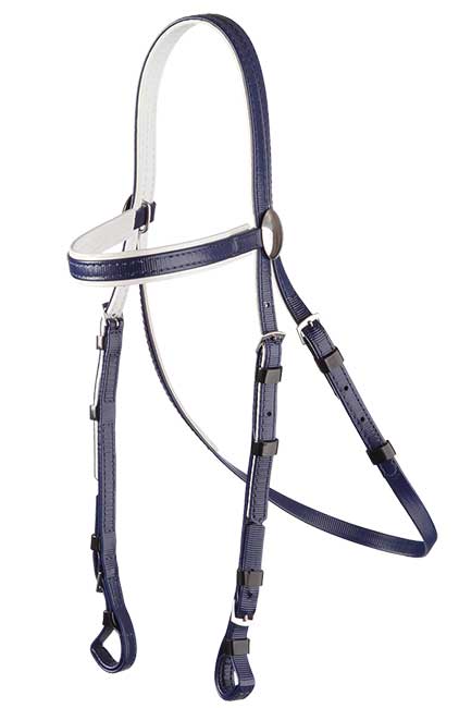 Zilco Navy/White Zilco SS Race Bridle