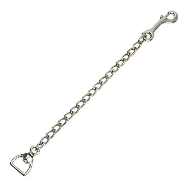 Zilco Lead Rope Nickel Plate / Open Link 45cm (18") Lead Chains - Nickel Plate