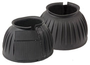 Zilco Horse Boots No. 2 Ribbed Velcro Bell Boots - Black