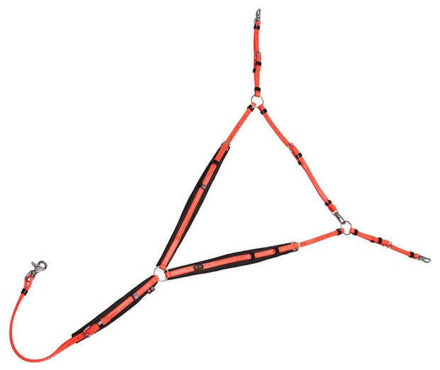 Zilco Bridle Orange Zilco Endurance Marathon Breastplate Deluxe Stainless Steel Fittings - Arab