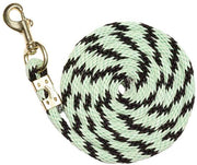 Zilco Lead Rope Pastel Green/Black Zilco Braided Nylon Lead Rope 2 Tone 19 mm