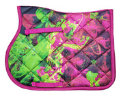 Zilco Saddlecloth Pink/Lime / Pony Zilco Abstract Saddlecloth