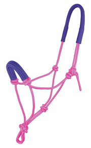 Zilco Headcollar Pink/Purple Knotted Halter with Padded Nose