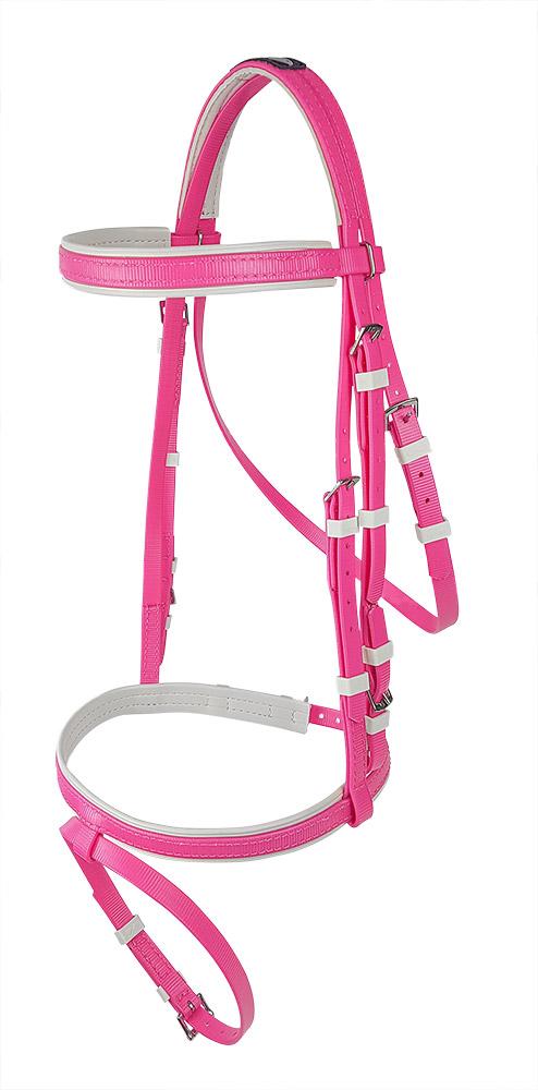 Zilco Bridle Pink/White / Pony Zilco Hanoverian Bridle