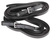 Zilco Plain 4 Loop Reins (4.4Mtr) - Black (ladder reins)