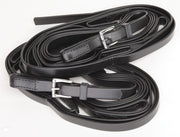Zilco Plain 5 Loop Reins (4Mtr) - Black (ladder reins)