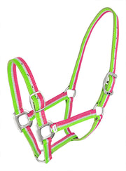 Zilco Headcollar & Lead Pony / Pink/Lime Abstract Halter Headcollar