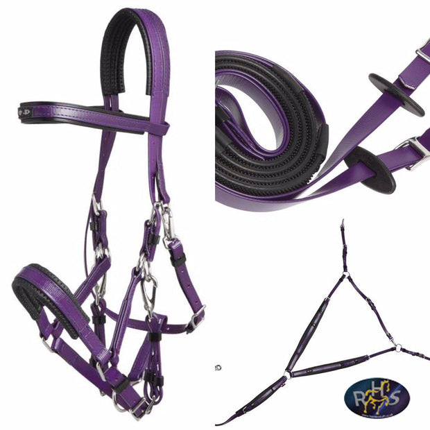 Zilco Bridle Purple Zilco Marathon Endurance Set Arab Size