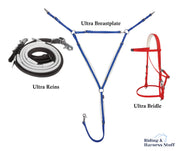 Zilco Red / Black / Royal Zilco Ultra Endurance Complete Set -  Bridle, Reins, Breastplate Mix n Match