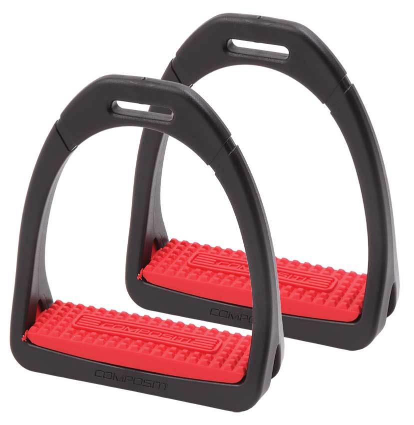 Compositi Premium Profile Treads Semelles De Rechange Pour Étriers Adultes - Rouge