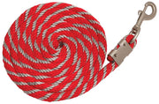 Zilco Lead Rope Red/Grey Striped Range Braided Lead Rope