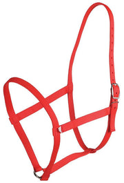 Zilco Headcollar Red / Pony Zilco Driving Underhalter - Soft Weave PP Web