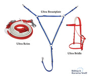 Zilco Red / Red / Royal Zilco Ultra Endurance Complete Set -  Bridle, Reins, Breastplate Mix n Match