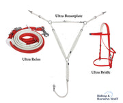 Zilco Red / Red / White Zilco Ultra Endurance Complete Set -  Bridle, Reins, Breastplate Mix n Match