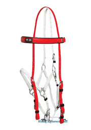 Zilco Red / White Zilco Deluxe Endurance Bridle Complete - Arab