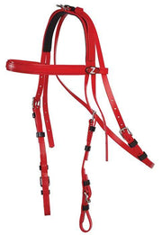 Zilco Red Zilco Extended Throat Bridle for Harness Racing