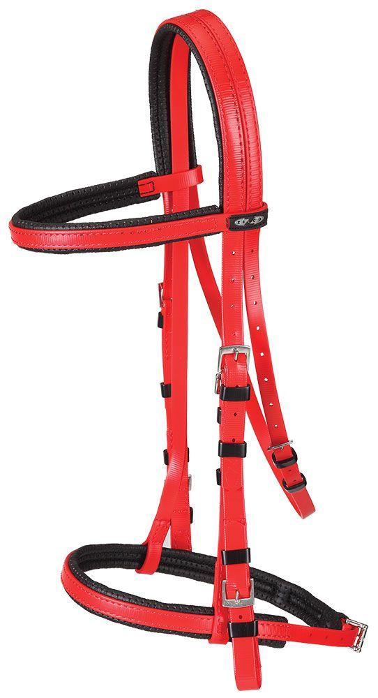 Zilco Red Zilco Padded Race Bridle