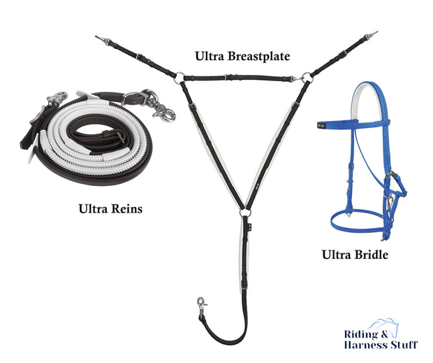 Zilco Royal / Black / Black Zilco Ultra Endurance Complete Set -  Bridle, Reins, Breastplate Mix n Match