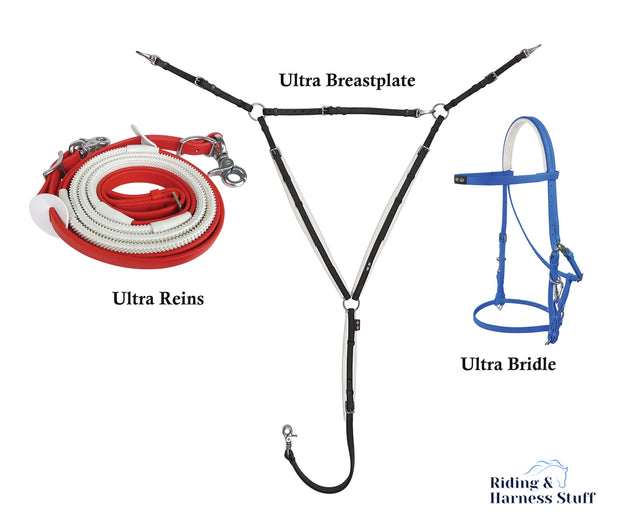 Zilco Royal / Red / Black Zilco Ultra Endurance Complete Set -  Bridle, Reins, Breastplate Mix n Match