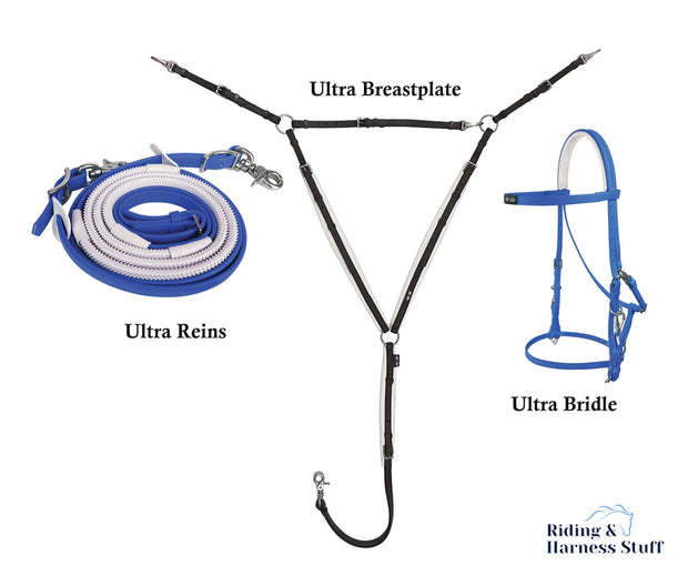 Zilco Royal / Royal / Black Zilco Ultra Endurance Complete Set -  Bridle, Reins, Breastplate Mix n Match