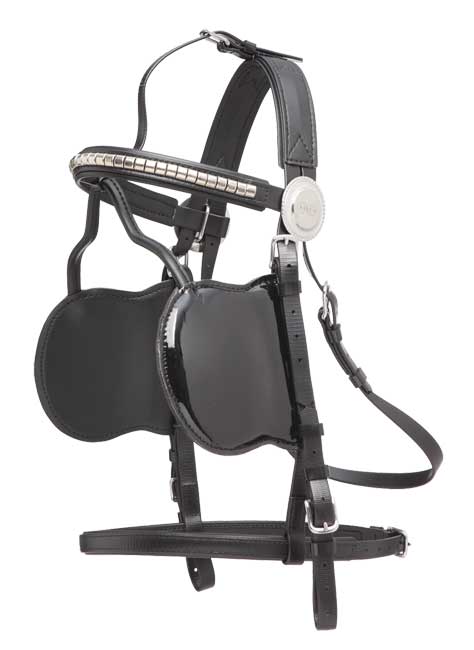 Zilco Shetland Zilco Jubilee Driving Bridle Fine Patent with Clincher Browband