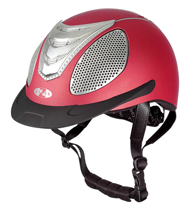 Zilco Riding Hat Small Oscar Shield + Helmet Red