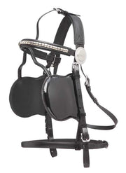 Zilco Small Pony Zilco Jubilee Driving Bridle Fine Patent with Clincher Browband