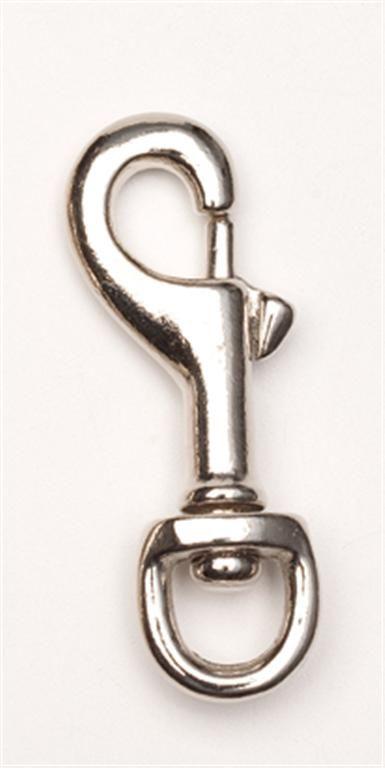 Zilco Snap Hooks Nickel Plated - Round Eye