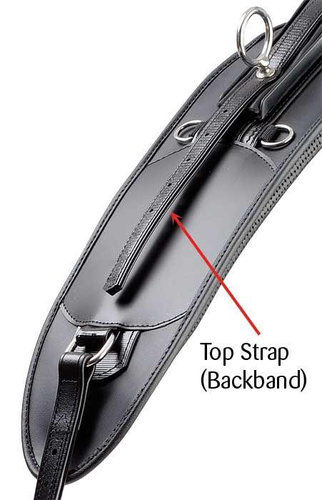 Zilco Driving Harness Top Strap for Shaft Loop Saddle